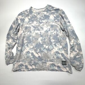 SAXX 3Six Five Crewneck Sweatshirt L‎ Tie Dye Camo Stretch Pullover